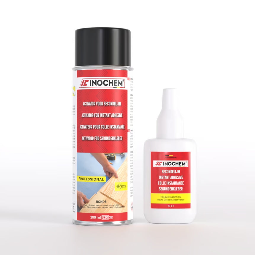Inochem 50 g secondelijm met activator 200 ml